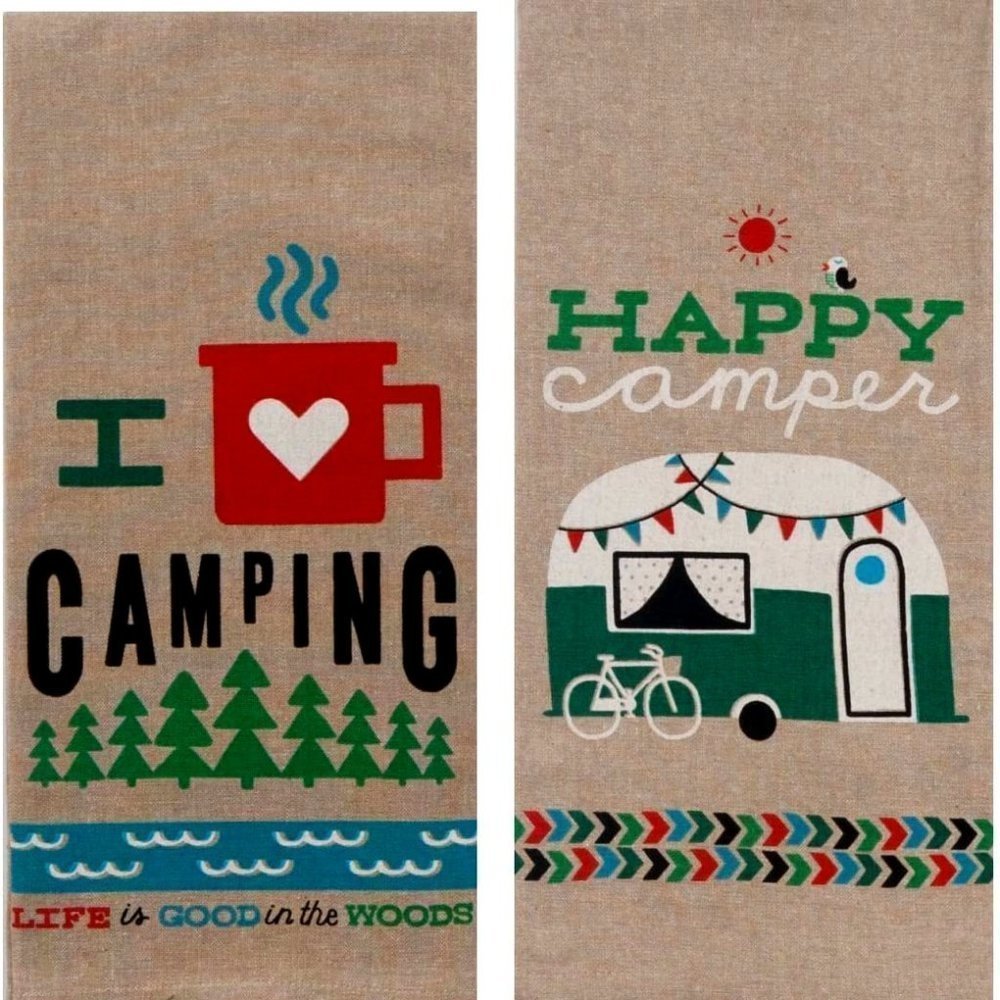 🏕️KDD Camping Chambray Towels